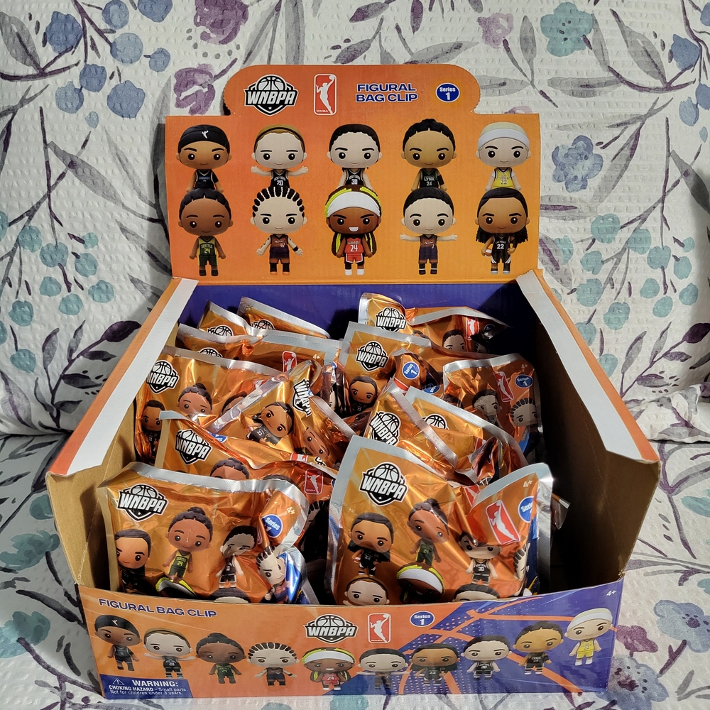 WNBA Figural Bag Clip Keychain Lot of 3